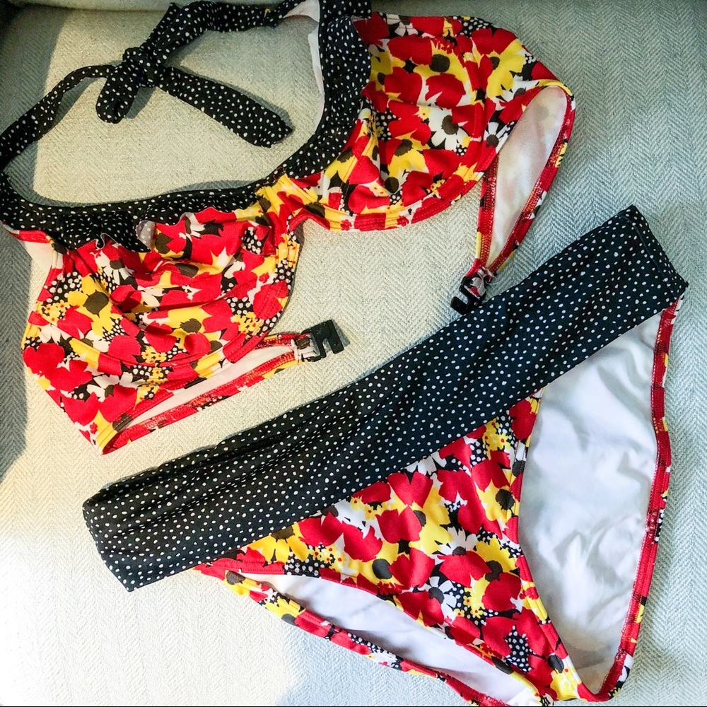 LAST CHANCE Freya Flamingo Underwire Bikini Set